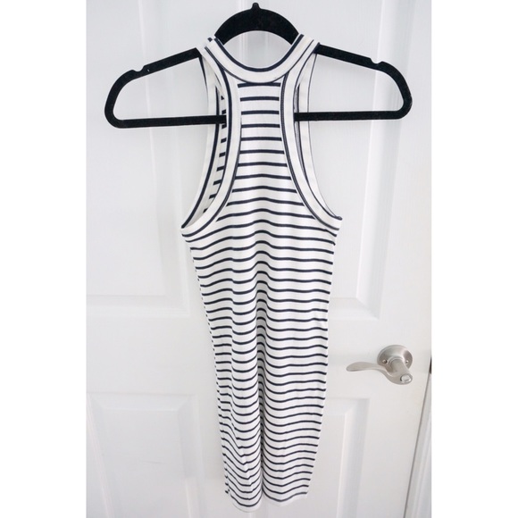 NWT Topshop Racerback Striped Mini Bodycon Dress - Picture 2 of 3